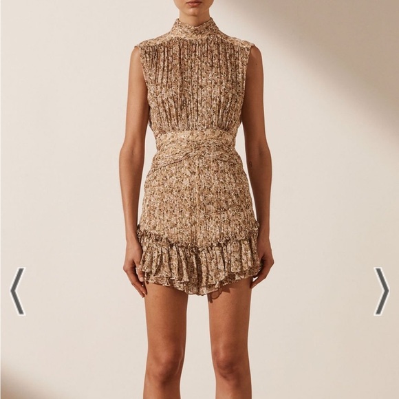 Shona Joy Ambar Sleeveless Ruched Mini Dress - Picture 2 of 8